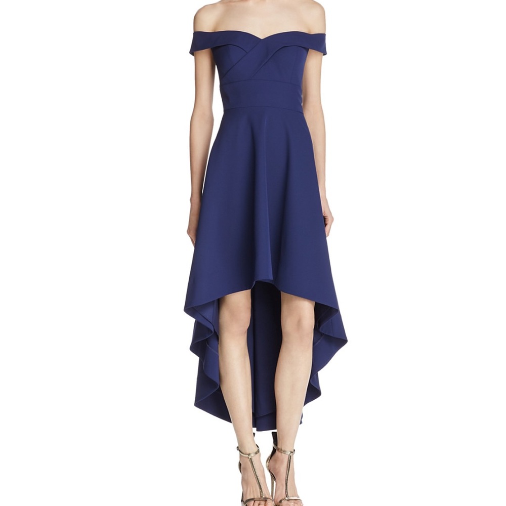 Aidan by Aidan Mattox Navy High-Low Women's dress